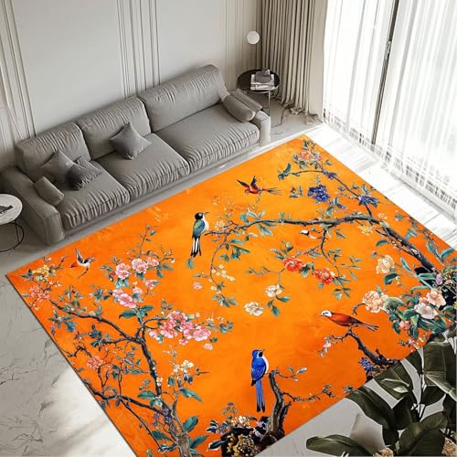 Teppich Wohnzimmer Schlafzimmer 80x150cm Großer Teppiche Läufer, Wasserdicht Indoor Wohnzimmerteppich Bettvorleger Carpet mit Rutschfester Pflegeleicht Waschbarer Kurzflor Rug Teppich Tree 12-1278 Teppich Wohnzimmer Schlafzimmer 80x150cm Großer Teppiche Läufer, Wasserdicht Indoor Wohnzimmerteppich Bettvorleger Carpet mit Rutschfester Pflegeleicht Waschbarer Kurzflor Rug Teppich Tree 12-1278 von Generisch