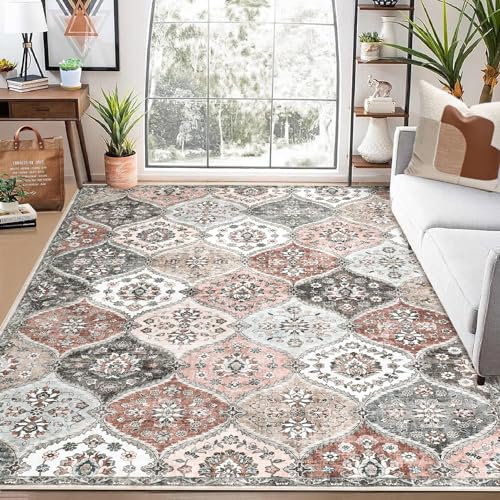 Teppich für den Eingangsbereich, rutschfest, Vintage-Medaillon, floraler Akzent für den Innenbereich, ideal für Küche, Wohnzimmer und Schlafzimmer Teppich für den Eingangsbereich, rutschfest, Vintage-Medaillon, floraler Akzent für den Innenbereich, ideal für Küche, Wohnzimmer und Schlafzimmer von Generisch