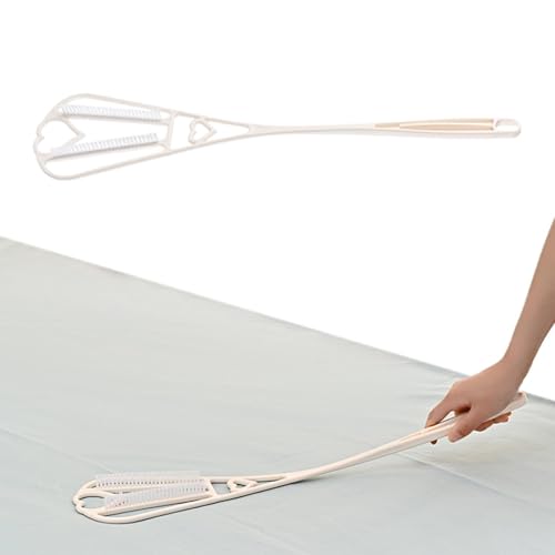 Teppichschlägel | Manueller Quilt-Staubwedel mit langem Griff | Flexibler 2-seitiger Staubentfernungsschläger | Platzsparender Handstaubwedel für Kleidung, Teppich, Steppdecke, Sofa und Vorhänge von Generisch