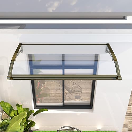 Terrassenfenstermarkise Regen- & Schneeschutz UV-Schild wartungsfreie Hohlscheibe Vielseitig einsetzbare Türüberdachung für Außenbereiche Stilvolle Terrassenabdeckung Einfache Montage Terrassenfenstermarkise Regen- & Schneeschutz UV-Schild wartungsfreie Hohlscheibe Vielseitig einsetzbare Türüberdachung für Außenbereiche Stilvolle Terrassenabdeckung Einfache Montage von Generisch