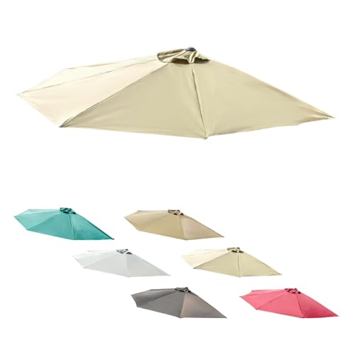 Terrassenschirm Ersatzdach 2.5 m X 1.3 m, Parasol Canopy Rechteckiges, Sonnenschirm Ersatzdach UV-Schutz, Marktschirm für Garten, Terrasse, Hof, Strand(Gelb,3 m(L) x 1.5 m(W)) von Generisch