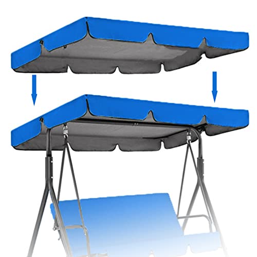 Terrassenüberdachung Schaukel Abdeckung Ersatz - Wasserdicht Anti-UV Baldachin für Outdoor Garten Terrasse Schaukelstühle von Generisch