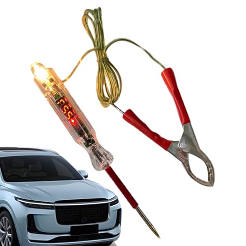 Testleuchte - Stromtester | Autosicherungstester | Digitale Testleuchte mit Taschenlampe misst Polarity Continuity Automotive Sicherungstester für Automatenspannungstester enthält eine scharfe Sonde Testleuchte - Stromtester | Autosicherungstester | Digitale Testleuchte mit Taschenlampe misst Polarity Continuity Automotive Sicherungstester für Automatenspannungstester enthält eine scharfe Sonde von Generisch