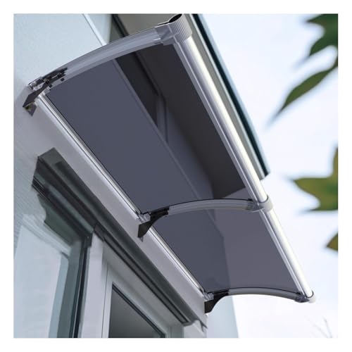 Tettuccio Parapioggia 100x300cm UV Schutz Vordach Markise für Türen & Fenster Wetterfeste Abdeckung Curved Bracket Design Regen Schnee Schild Outdoor Shelter Tettuccio Parapioggia 100x300cm UV Schutz Vordach Markise für Türen & Fenster Wetterfeste Abdeckung Curved Bracket Design Regen Schnee Schild Outdoor Shelter von Generisch