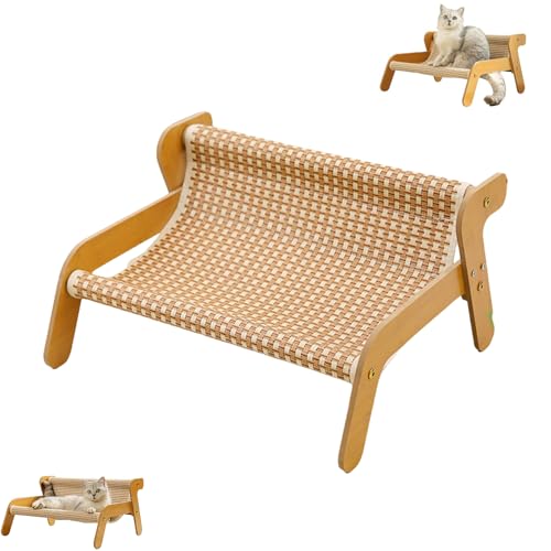 The Claw Lounge, Sisal Cat Chair, Cooling Mat, 2 in 1 Cat Hammock, Wear-Resistant Scratching Pad Chair, Wavy Design Rocker Providing Claw Trimming and Comfort (Cool Mat) von Generisch