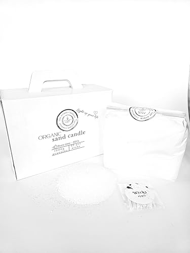 The Other Candles Natürlicher Kerzensand mit Docht Set 1kg wachs + 25 Dochte Kerzensand mit Docht-Set Kerzen Sand Perlen Kerzen Perlmutt-Kerze Pulver-Wachs-Set Wachsperlen Wachsgranulat für Kerzen The Other Candles Natürlicher Kerzensand mit Docht Set 1kg wachs + 25 Dochte Kerzensand mit Docht-Set Kerzen Sand Perlen Kerzen Perlmutt-Kerze Pulver-Wachs-Set Wachsperlen Wachsgranulat für Kerzen von Generisch