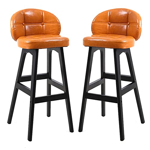 Thekenhöhe Metall Barhocker mit Rückenlehne Kunstleder & Massivholz 2er Set Stilvolle Indoor Küchenstühle für Esszimmer & Kücheninsel Thekenhöhe Metall Barhocker mit Rückenlehne Kunstleder & Massivholz 2er Set Stilvolle Indoor Küchenstühle für Esszimmer & Kücheninsel von Generisch