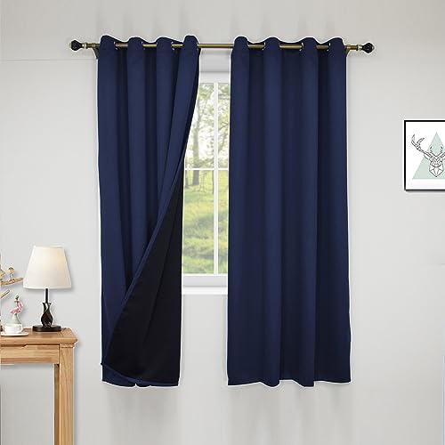 Thermoisolierte Verdunkelungsvorhänge für Schlafzimmer, 238,8 x 398,8 cm, Fenstervorhänge mit Ösen, volle Lichtblockierung, energieeffizient, Sichtschutz, elegantes Design, 2 Stück Thermoisolierte Verdunkelungsvorhänge für Schlafzimmer, 238,8 x 398,8 cm, Fenstervorhänge mit Ösen, volle Lichtblockierung, energieeffizient, Sichtschutz, elegantes Design, 2 Stück von Generisch