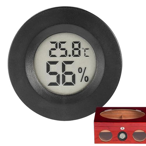 Thermometer Innen - Thermometer Digital Mini Hygrometer | 3 Digitaler Lcd-Monitor Innen Außen Feuchtemessgerät Für Luftbefeuchter Keller Babyzimmer | Innen-Außentemperatur von Generisch