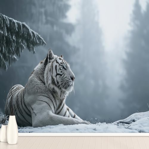 Tiger Tier Schnee Wald Landschaft Tapete Selbstklebende Fototapete Wiese Dschungel Tiere Tapeten Natur Wandtapete Vinyl Wasserdicht Wandaufkleber für Wohnzimmer Schlafzimmer Küchen 100x70 cm Tiger Tier Schnee Wald Landschaft Tapete Selbstklebende Fototapete Wiese Dschungel Tiere Tapeten Natur Wandtapete Vinyl Wasserdicht Wandaufkleber für Wohnzimmer Schlafzimmer Küchen 100x70 cm von Generisch