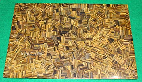 Tigerauge Esstisch Tischplatte I Tigerauge Wohnzimmertischplatte I Tigerauge Flur Tischplatte I Tigerauge Rasen Tischplatte I Tigerauge Meeting Tischplatte 91,4 x 152,4 cm von Generisch