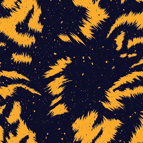 Tigerfell Klebefolien Abziehen und Aufkleben Tapete Schwarz Gelb Streifen Selbstklebende Matt Verdicken Wasserdicht Wandaufkleber Möbelaufkleber für Schlafzimmer Küchen Wohnzimmer Wohndeko 0.45x10 M von Generisch