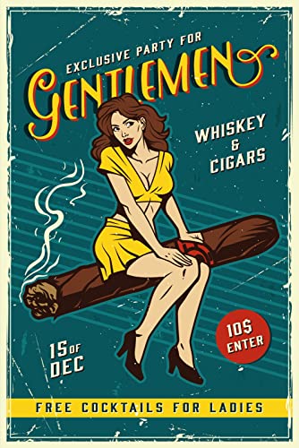 Tin Sign Blechschild 20x30 cm Exclusive Party for Gentlemen Whiskey and Cigars Exklusive Party für Männer Whiskey und Zigarren Tafel Wand Deko Bar Kneipe Cafe Sammler Geschenk Tin Sign Blechschild 20x30 cm Exclusive Party for Gentlemen Whiskey and Cigars Exklusive Party für Männer Whiskey und Zigarren Tafel Wand Deko Bar Kneipe Cafe Sammler Geschenk von Generisch