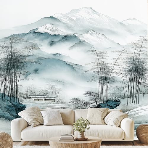 Tinte Bambus Tapeten Vliestapete Chinesische Landschaft Vliestapete Orientalische Tinte Wandtapete für Küche Badezimmer Flur 368 x 254 cm 3D Effekt Klebetapete Tinte Bambus Tapeten Vliestapete Chinesische Landschaft Vliestapete Orientalische Tinte Wandtapete für Küche Badezimmer Flur 368 x 254 cm 3D Effekt Klebetapete von Generisch