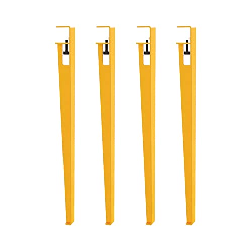 Tischbeinhalterung – Eisenhalterung für Esstisch und Bürotische – langlebiges F-Design – 45 cm Höhe – perfekt für Zuhause oder Büro von Generisch