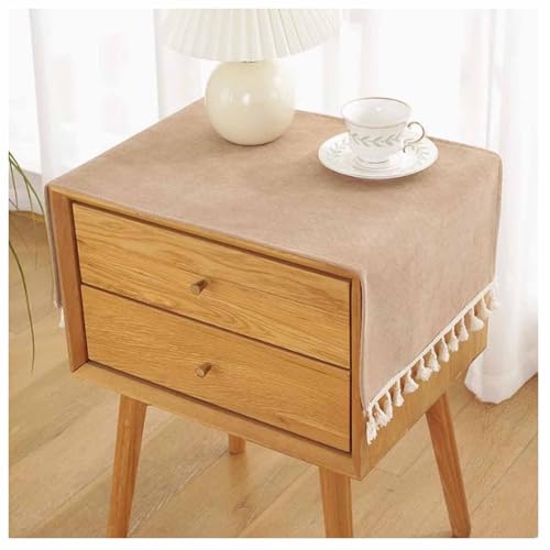Tischdecke für Nachttisch, Mehrzweck-Tischdecke rutschfest für Beistelltisch und TV-Schrank, dekoratives Quasten-Design Tischdecke für Nachttisch, Mehrzweck-Tischdecke rutschfest für Beistelltisch und TV-Schrank, dekoratives Quasten-Design von Generisch