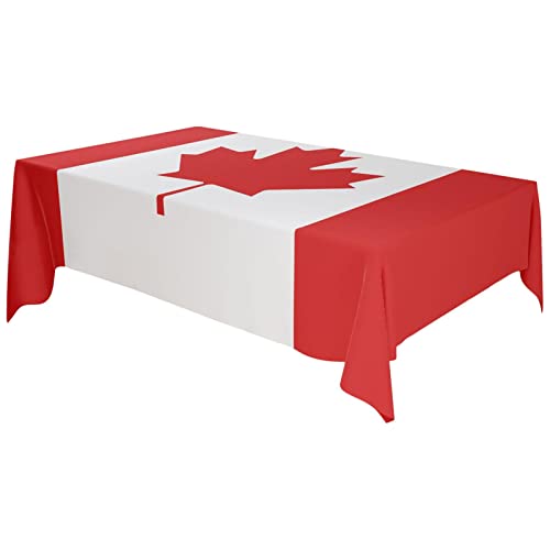 Tischdecke mit kanadischer Flagge, rechteckig, Kanada-Ahorn-Tischdecke, 1. Juli, Kanada-Tag, Festival, Prozession, kanadische Dekoration, Kanada-Tischdecken von Generisch
