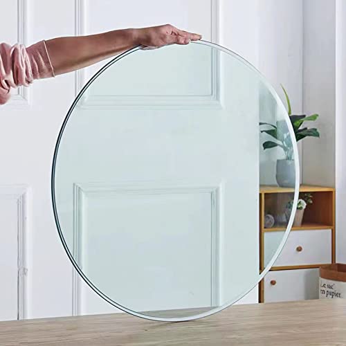 Tischplatte aus gehärtetem Glas, runde Form, ideal für Küchen-, Ess- oder Couchtische, abgerundete Kanten, mehrere von Generisch
