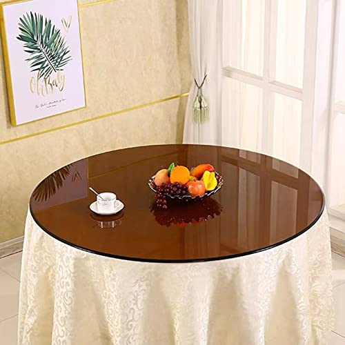 Tischplatte aus gehärtetem Glas, runde Form, ideal für Küchen-, Ess- oder Couchtische, abgerundete Kanten, mehrere von Generisch