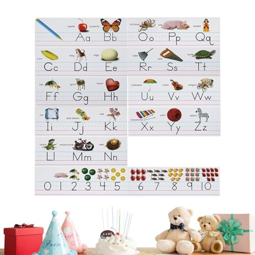 Tischset Alphabet | Zahlen- und Buchstabenkarten für Kindergarten zur Wand im Klassenzimmer, pädagogische Poster für Schule, Kindergarten, Zuhause Tischset Alphabet | Zahlen- und Buchstabenkarten für Kindergarten zur Wand im Klassenzimmer, pädagogische Poster für Schule, Kindergarten, Zuhause von Generisch