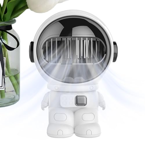Tischventilator - Astronauten-Design Kompakter USB Tischventilator | Persönliche Kühlung Tragbarer Tischventilator Handlich Elektrischer Mini-Lüfter Für Studentenzimmer Küche von Generisch