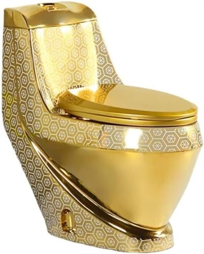 Toilette mit Doppelspülung und Soft-Closing Sitz, Komforthöhe Design für moderne Häuser und Hotels von Generisch