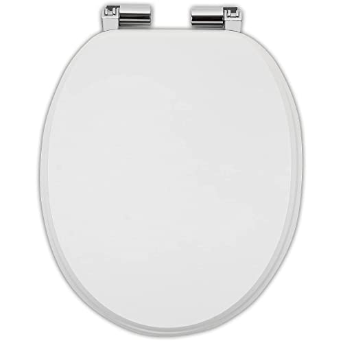 Toilettendeckel WC Sitz mit Absenkautomatik einfache Montage Toilettensitz WC Sitz passend für alle handelsüblichen WC-Becken Universal Toilettendeckel WC Sitz mit Absenkautomatik einfache Montage Toilettensitz WC Sitz passend für alle handelsüblichen WC-Becken Universal von Generisch