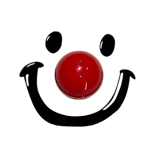 WC-Deckelheber, WC-Aufkleber, Clown-Smiley-Gesicht, Aufkleber, WC-Dekoration, Wandaufkleber, Heber, vermeiden Sie es, den Toilettendeckelgriff zu berühren (rot) von Generisch