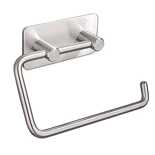 Toilettenpapierhalter aus gebürstetem Edelstahl, selbstklebend, ohne Bohren, Toilettenpapierrollenhalter für Badezimmer Toilettenpapierhalter aus gebürstetem Edelstahl, selbstklebend, ohne Bohren, Toilettenpapierrollenhalter für Badezimmer von Generisch