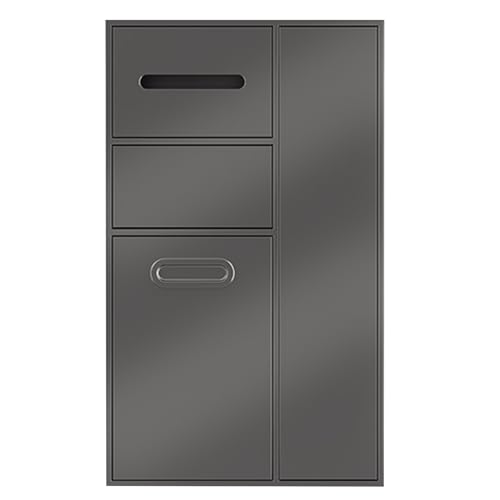 Toilettenpapierhalter & Badezimmerregale aus gebürstetem Edelstahl – keine Fliese erforderlich, ideal für Hotels, Tankstellen, Lodges – stilvolles Grau, 67 x 40 cm Toilettenpapierhalter & Badezimmerregale aus gebürstetem Edelstahl – keine Fliese erforderlich, ideal für Hotels, Tankstellen, Lodges – stilvolles Grau, 67 x 40 cm von Generisch