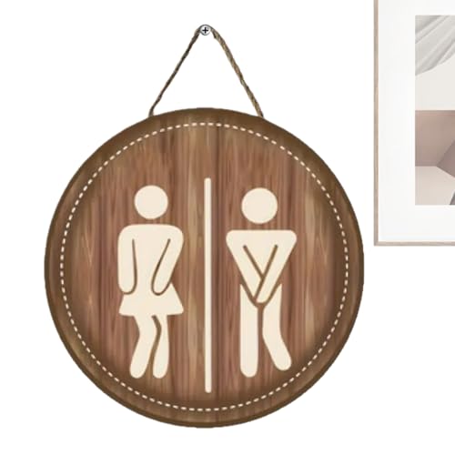 Toilettenschild,Holz Unisex WC Türschild Toiletten Deko | Wanddekoration Für Büro Gastgeschäft Gästehaus Haus Hotel Damen Herren Gäste-Wc Schule Clubhaus Toilettenschild,Holz Unisex WC Türschild Toiletten Deko | Wanddekoration Für Büro Gastgeschäft Gästehaus Haus Hotel Damen Herren Gäste-Wc Schule Clubhaus von Generisch