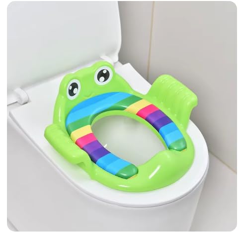 Toilettensitz für Kinder, Töpfchentrainer mit weichem Kissen, Toilettensitz für Kinder, Toilettensitz Kinder, Wc Sitz Kinder (Grün) von Generisch