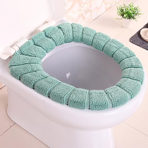 Toilettensitzbezug Halten Sie Warm, Wc-Sitz Cover ToilettensitzbezüGe Universal Toilettensitzmatte, FüR Die Meisten O-U-Toiletten Der Familie Geeignet Sind (Grün) von Generisch