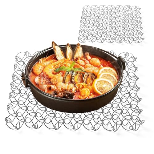 Topfuntersetzer Aus Metall, Spiraluntersetzer Aus Edelstahl, Verbrühungsfreier Metall-Untersetzer,kitchen Potholders Trivet Mats, Opfuntersetzer, Outdoor-Federpolster Für Küchenarbeitsplatte Topfuntersetzer Aus Metall, Spiraluntersetzer Aus Edelstahl, Verbrühungsfreier Metall-Untersetzer,kitchen Potholders Trivet Mats, Opfuntersetzer, Outdoor-Federpolster Für Küchenarbeitsplatte von Generisch