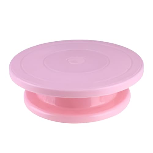 Tortenplatte Drehbar, Drehbare Tortenplatte 27.5cm, Tortendrehteller Drehteller Torte, Tolles Geschenk Zum Frauen, Schwarz/Weiß/Rosa/Lila von Generisch