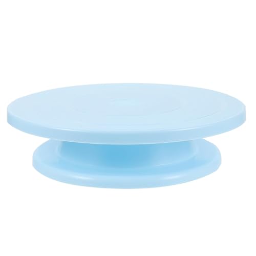 Tortenplatte Drehbar 28 cm Drehteller Torten Kuchenplatte zum Dekorieren Cake Turntable Cake Stand Torten Drehteller für Kuchen (Blau) von Generisch