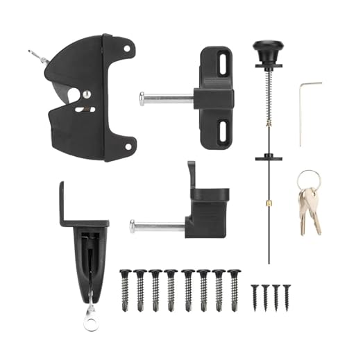 Torverriegelung Für Holzzäune,Selbstverriegelnde Türschlösser - Robuste Sichtschutz Lösung Für Hof Pool Garten Gerätehaus Terrasse Draußen Torverriegelung Für Holzzäune,Selbstverriegelnde Türschlösser - Robuste Sichtschutz Lösung Für Hof Pool Garten Gerätehaus Terrasse Draußen von Generisch