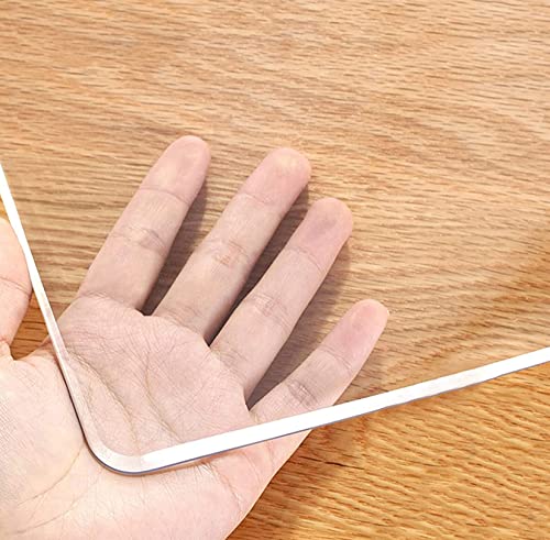 Tovaglia in plastica trasparente pellicola effetto vetro tavolo PVC protettivo1 5 mm tovaglia trasparente copritavolo lavabile (140 x 200 cm) von Generisch