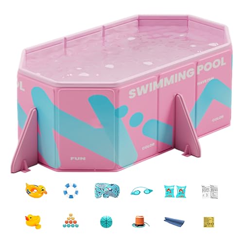Tragbar Swimmingpool Schwimmbecken rutschfest Nicht Aufblasbare Faltpool 156x116x46cm PVC rutschfest Für Haustiere Kinder Familien Planschbecken Garten Freizeit Tragbar Swimmingpool Schwimmbecken rutschfest Nicht Aufblasbare Faltpool 156x116x46cm PVC rutschfest Für Haustiere Kinder Familien Planschbecken Garten Freizeit von Generisch