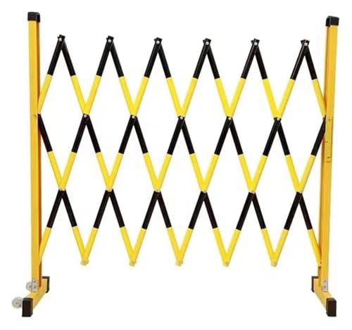 Tragbare, erweiterbare Metallbarrikade – beweglicher Verkehrszaun mit 2 Rädern, faltbare Isolationsbarriere für Bauprojekte, Rot 120 x 250 cm, Gelb 120 x 400 cm Tragbare, erweiterbare Metallbarrikade – beweglicher Verkehrszaun mit 2 Rädern, faltbare Isolationsbarriere für Bauprojekte, Rot 120 x 250 cm, Gelb 120 x 400 cm von Generisch