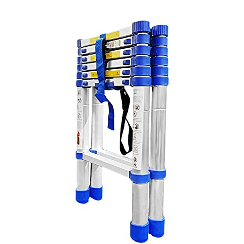 Tragbare Aluminium-Leiter mit A-Rahmen, multifunktional, zusammenklappbar, Teleskop, rutschfeste Verlängerung mit max. Traglast 150 kg Tragbare Aluminium-Leiter mit A-Rahmen, multifunktional, zusammenklappbar, Teleskop, rutschfeste Verlängerung mit max. Traglast 150 kg von Generisch