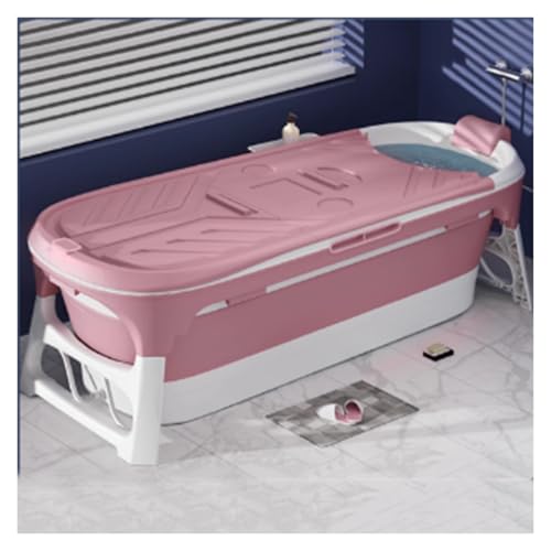 Tragbare Badewanne, Aus Kunststoff Mit Thermoabdeckung, For Unterwegs, Leicht Zu Reinigen, Ideal For Heiße Bäder(2,146X62X54cm) von Generisch