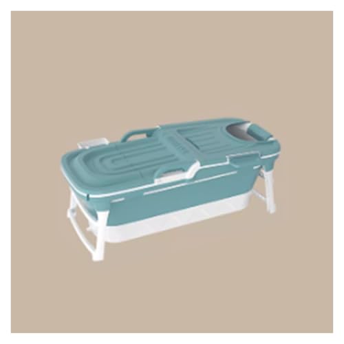 Tragbare Badewanne, Familienbadewanne, Verstaubare Faltbadewanne For Kleine Räume, Leicht Zu Reinigen, Ideal For Heiße Bäder(142X58X62cm) von Generisch