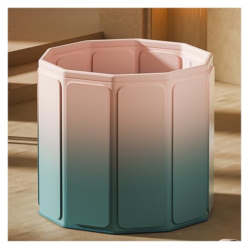 Tragbare Badewanne, Nicht Aufblasbare Eis-Klappbadewannen, Große For Duschkabinen, Faltbar For Das Schwitzen In Der Heimsauna(Style2,80X80X66cm) von Generisch