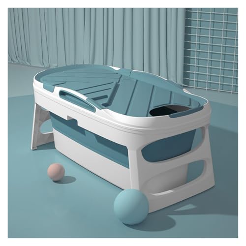 Tragbare Badewanne, Verstaubare Faltbadewanne Mit Thermoabdeckung, Nicht Aufblasbare Faltbadewannen, Einfach Zu Verwenden, Ideal For Heiße Bäder(2,138X61X53cm) von Generisch