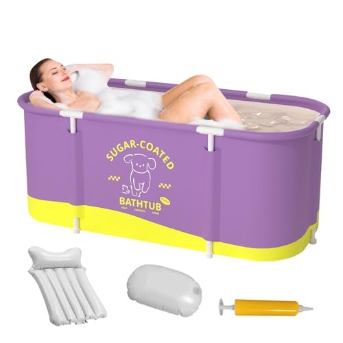 Tragbare Badewanne, faltbare Badewanne, 114 x 60 x 50 cm, geräumiges Design, leichtes, langlebiges Material, ideal für heiße Bäder, Eisbäder, Familiengebrauch, Badezimmer, Duschkabine, Spa Tragbare Badewanne, faltbare Badewanne, 114 x 60 x 50 cm, geräumiges Design, leichtes, langlebiges Material, ideal für heiße Bäder, Eisbäder, Familiengebrauch, Badezimmer, Duschkabine, Spa von Generisch