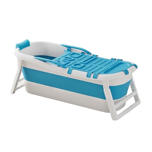 Tragbare Badewanne Mit Thermowanne, Familienbadewanne For Erwachsene, Verstaubare Faltwanne, Ideal For Kleine Räume(146X60X52cm) von Generisch