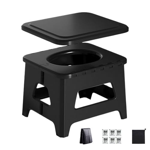 Tragbare Camping Toilette | Tragbare Campingtoilette Unterwegs - Klappbare Kompakte Sitztoilette Für Zelt Boot Auto Rucksackreisen Tragbare Camping Toilette | Tragbare Campingtoilette Unterwegs - Klappbare Kompakte Sitztoilette Für Zelt Boot Auto Rucksackreisen von Generisch