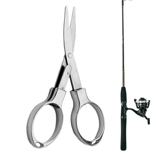 Tragbare Faltungsschere - Multi -Use -Kompakt -Schneidwerkzeug | Retractilile Scissors für Reisereisende Krankenhausbüro | Praktisches Werkzeug für Handwerkskunstüberleben Camping Notfall von Generisch