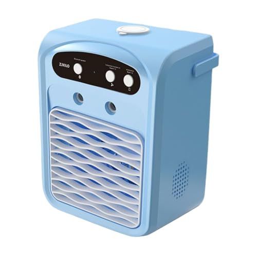 Tragbare Klimaanlage - 3 Geschwindigkeits Bettklimagerät Mit Licht,Verdunstungskühlung Mit 1L Wassertank Und Luftbefeuchter Für Zuhause, Auto Und Camping Tragbare Klimaanlage - 3 Geschwindigkeits Bettklimagerät Mit Licht,Verdunstungskühlung Mit 1L Wassertank Und Luftbefeuchter Für Zuhause, Auto Und Camping von Generisch